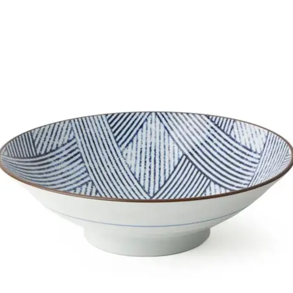 Serving Bowls & Plates^MIYA Company Aizome Shima Ami 9.75" Serving Bowl