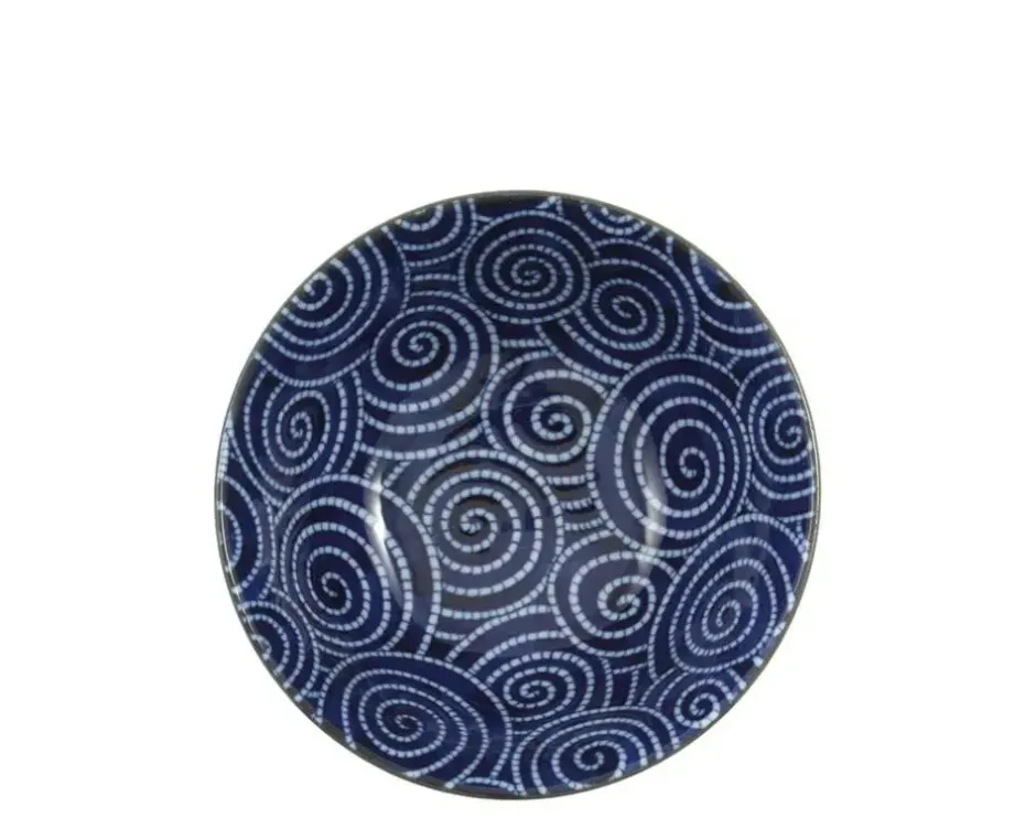 Blue & White 6" Bowls^MIYA Company Bowl Cobalt Cloud Swirls 5.75"