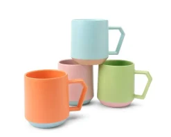 Mugs^MIYA Company Chips 12 Oz. Mug Pastel Pink