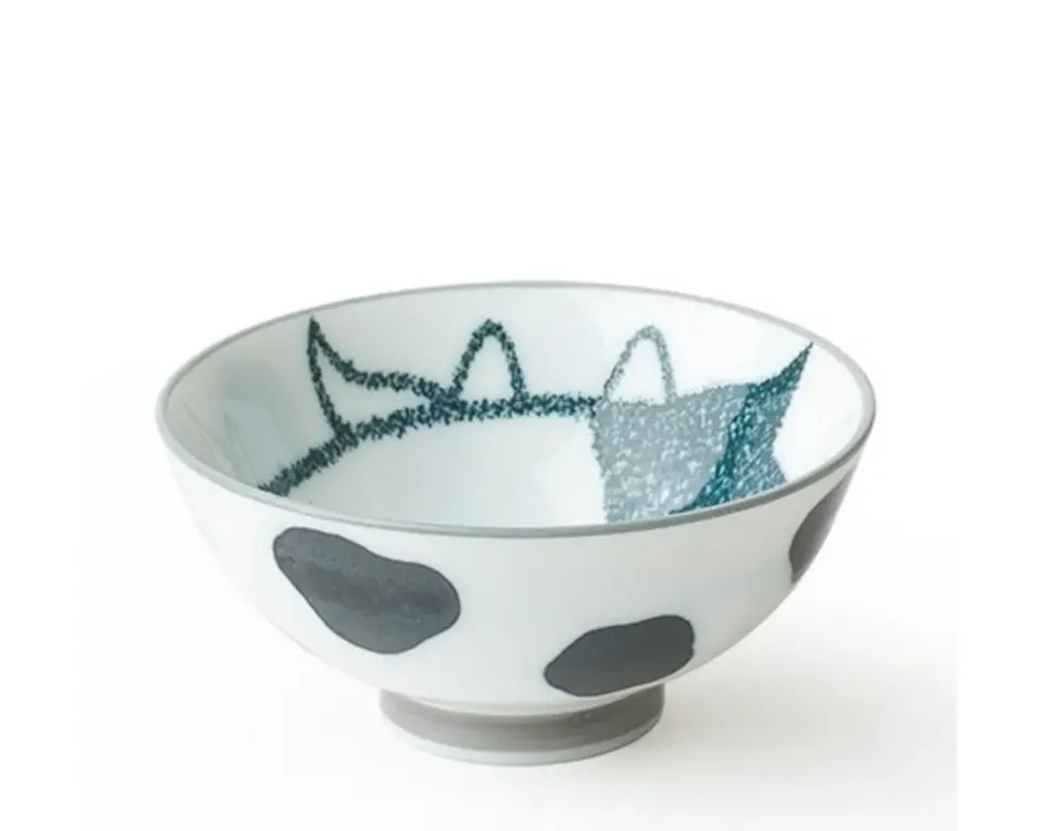 Bowls^MIYA Company Cow 4.25" Rice Bowl