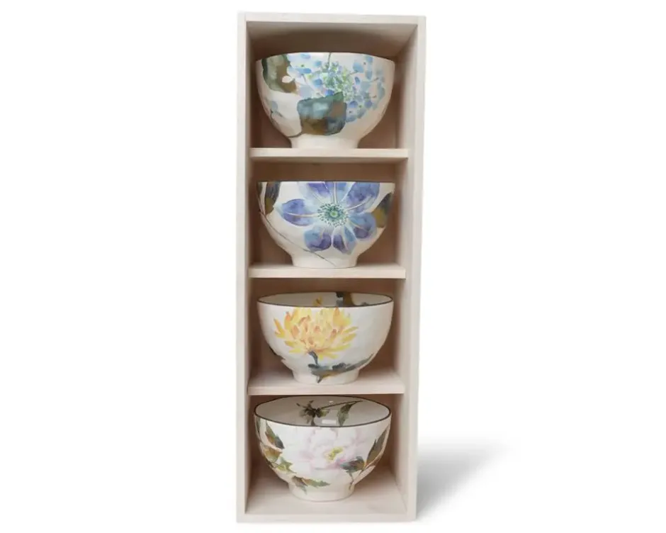 Bowl Sets^MIYA Company Floral Summer Rice Bowl Set