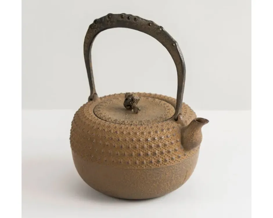 Teapots - Cast Iron^MIYA Company Iwachu Kettle Tetsubin Gravel Turtleshell Brown