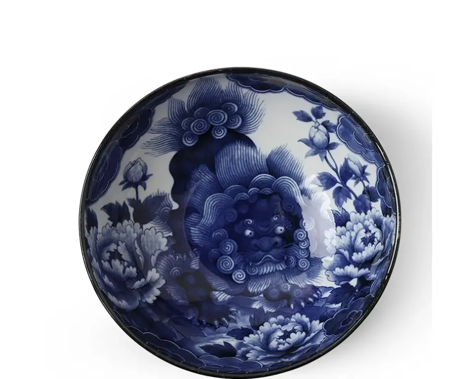 Mythical Creatures^MIYA Company Komainu 8.5" Serving Bowl