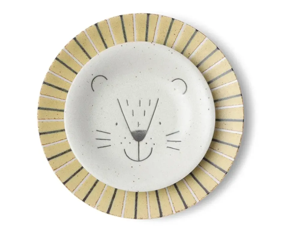 Plates^MIYA Company Mogu Mogu Lion Plate 9.25"