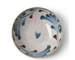 Shallow Bowls^MIYA Company Rustic Blue Vines 8.5