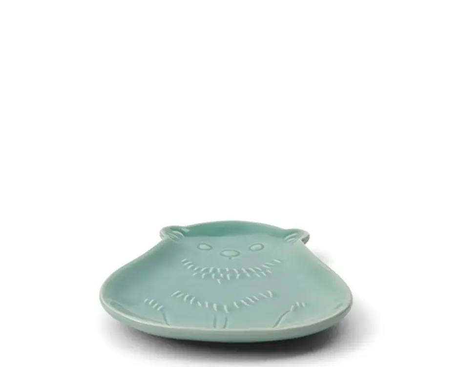 Other^MIYA Company Sauce Dish Bear Teal