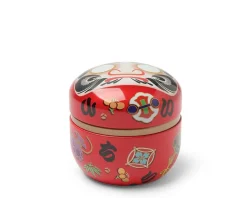 Tableware^MIYA Company Tea Canister Red Daruma